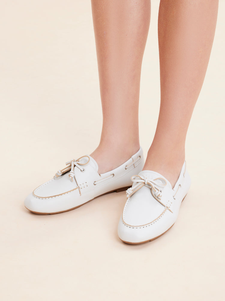 PAZZION, 608-1B LOAFERS FLAT, White