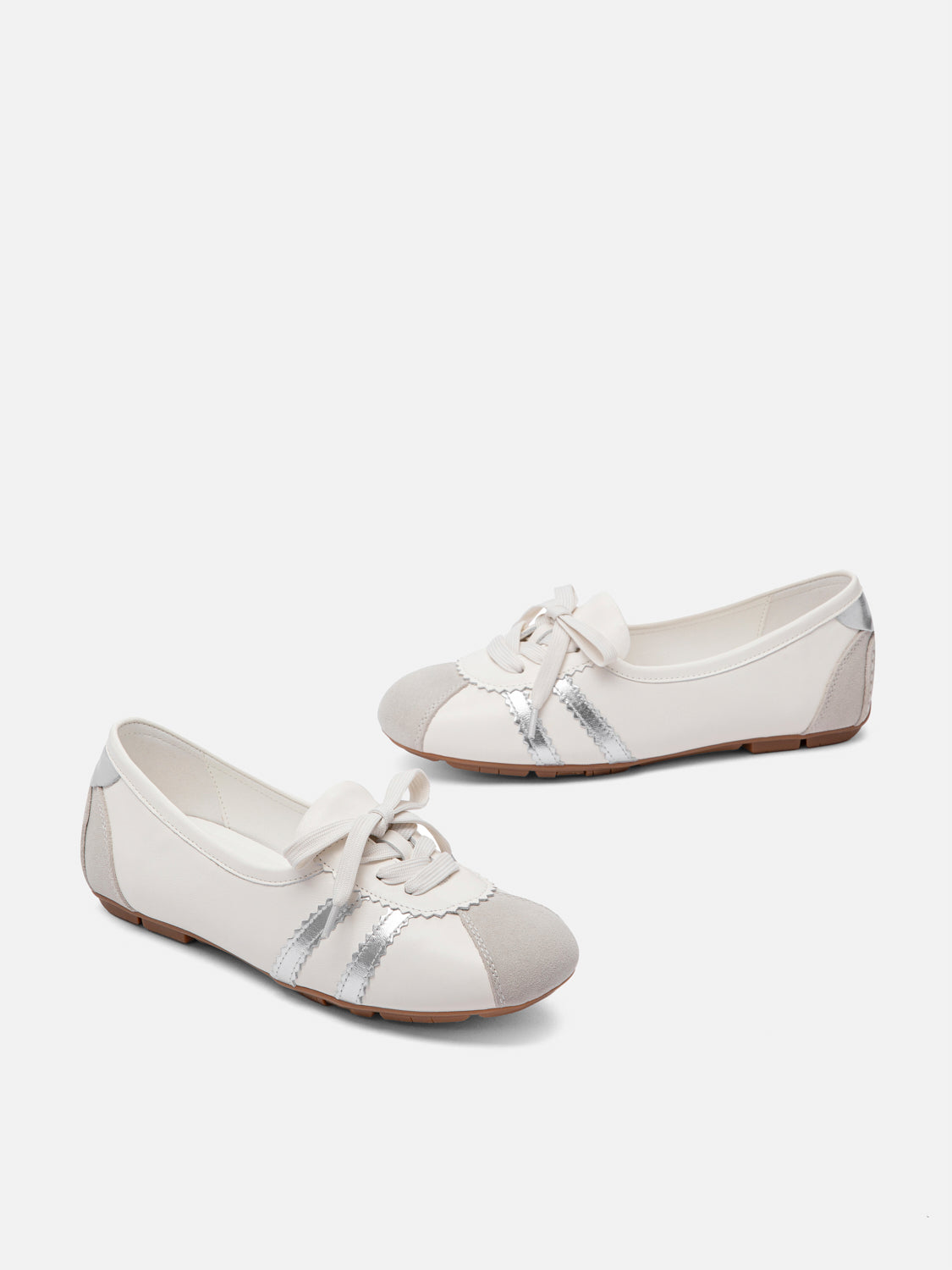 PAZZION, Alice Ballerina Sneakers, Beige