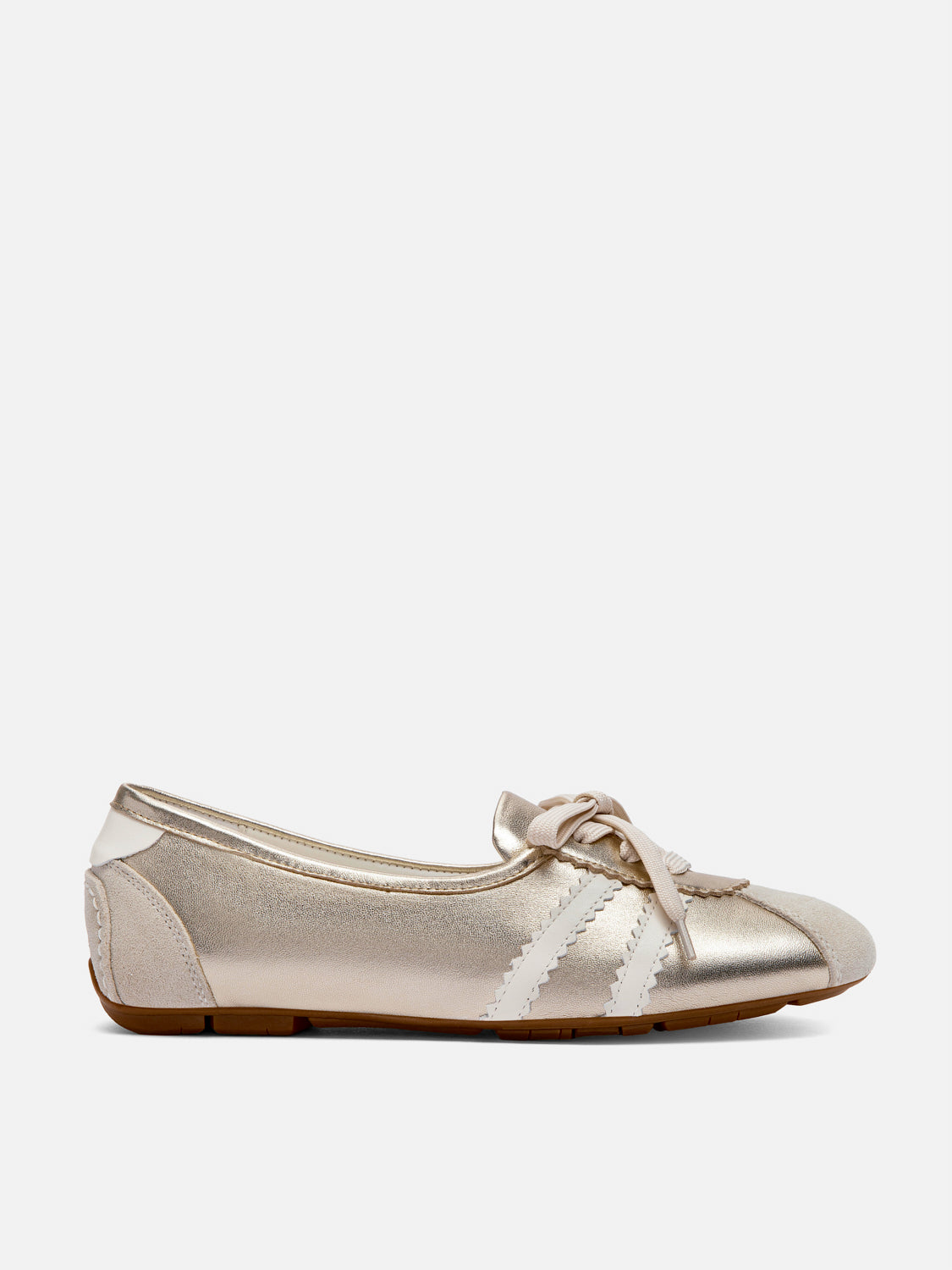 PAZZION, Alice Ballerina Sneakers, Gold