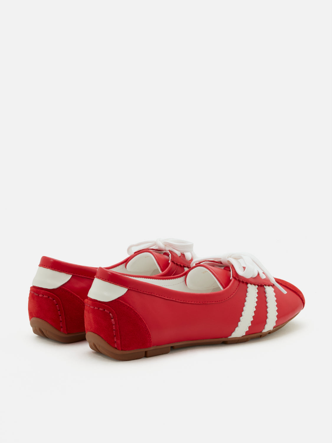 PAZZION, Alice Ballerina Sneakers, Red