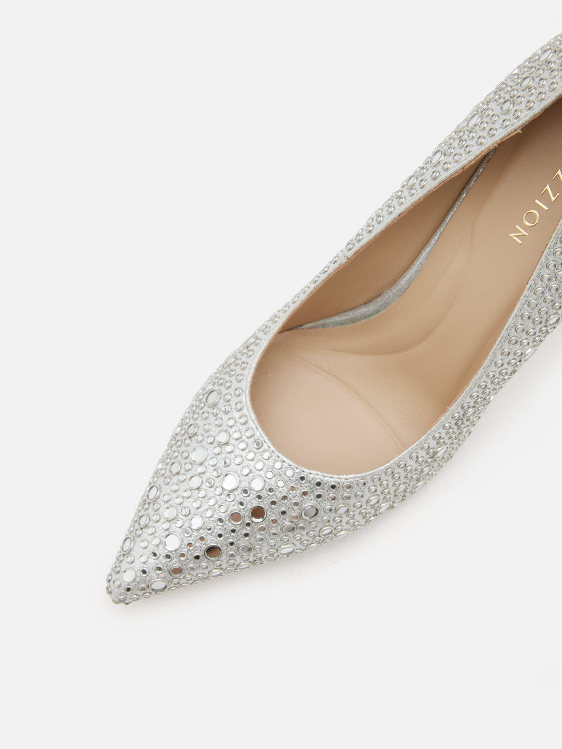 PAZZION, Amalisse Crystal Embellished Heels, Silver
