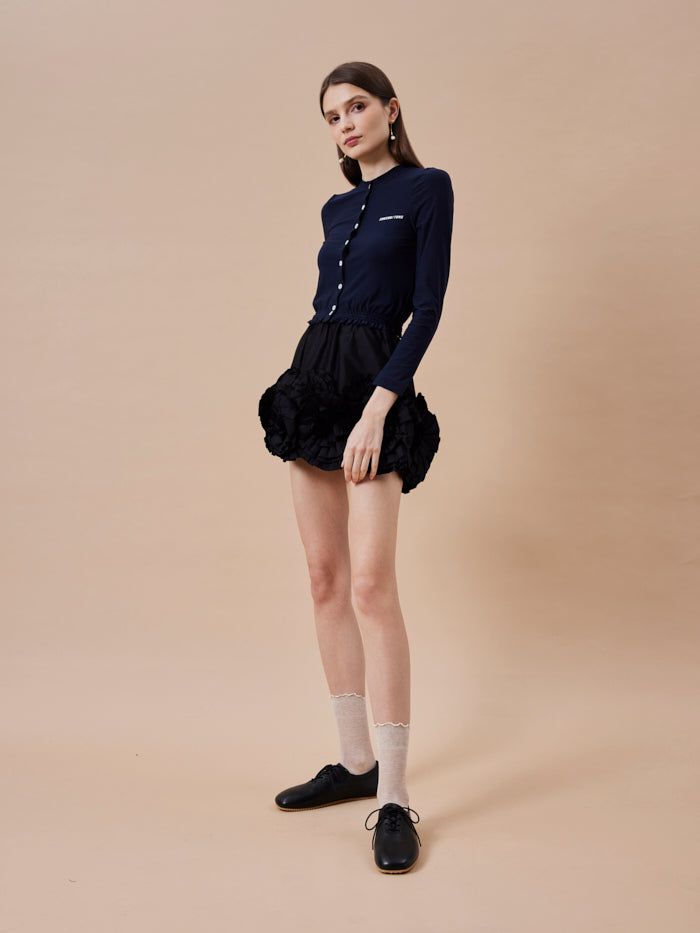 PAZZION, Arden Classic Lace-Up Flats, Black
