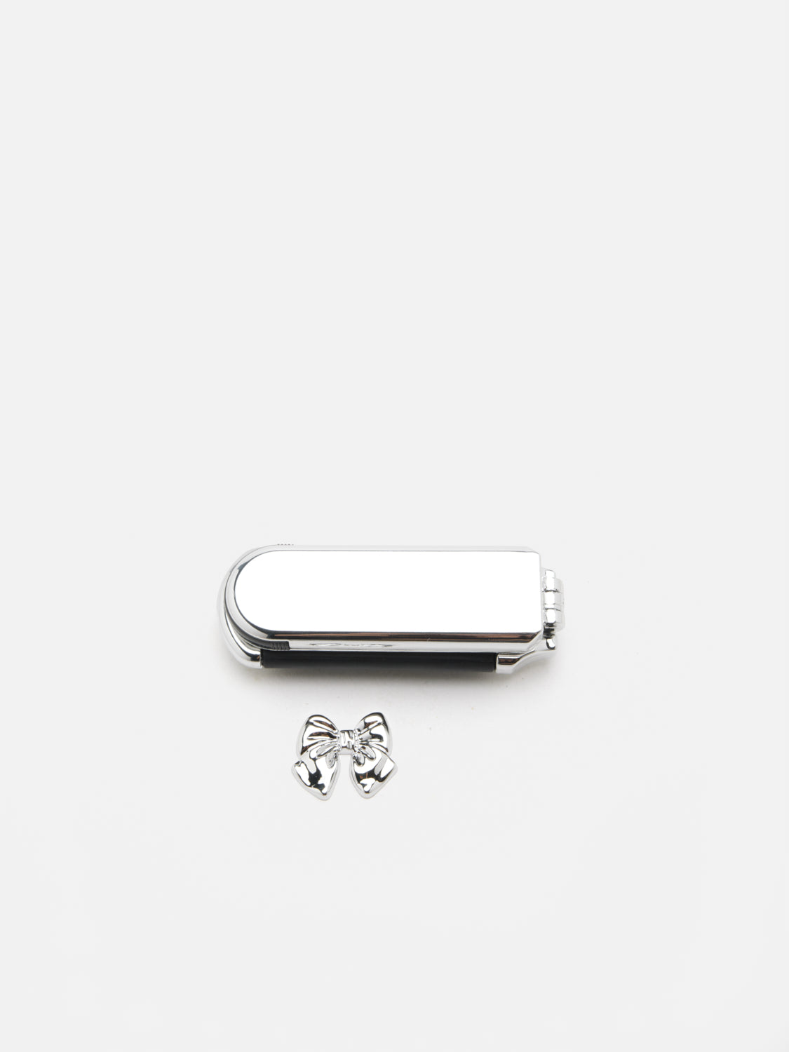 PAZZION, Aurora.S Foldable Comb with Mirror, Silver