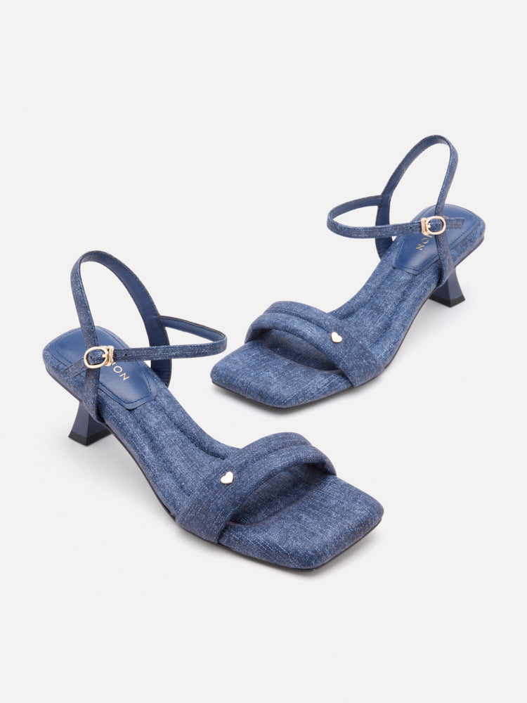 PAZZION, Bella Strappy Heels, Blue