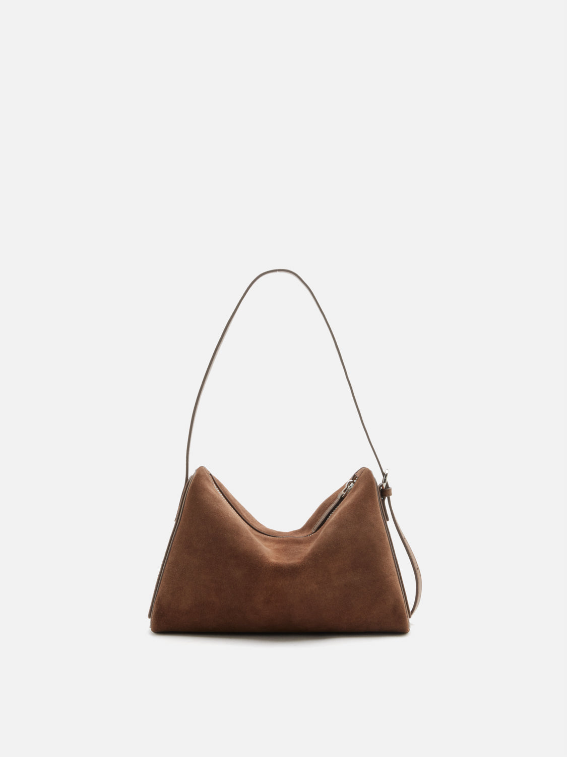 PAZZION, Bellarise Suede Shoulder Bag, Brown