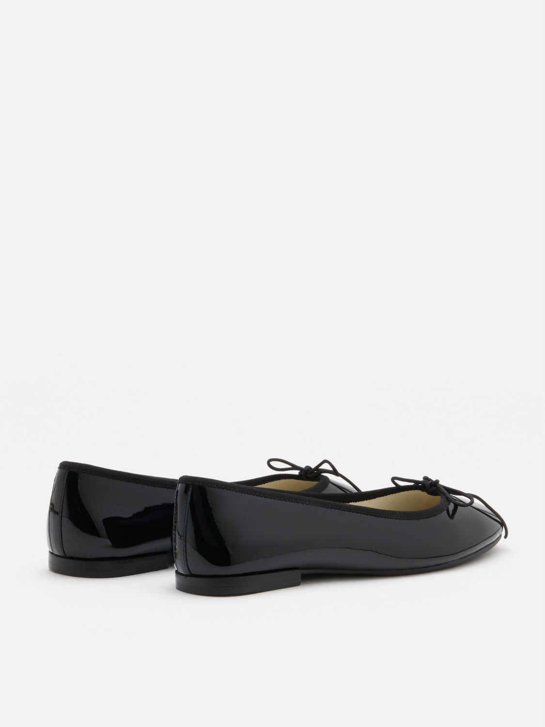 PAZZION, Belmara Bow-Tied Leather Ballet Flats, Black