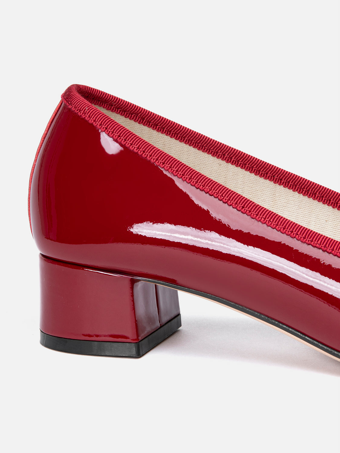 PAZZION, Belmara Bow-Tied Patent Leather Heels, Red