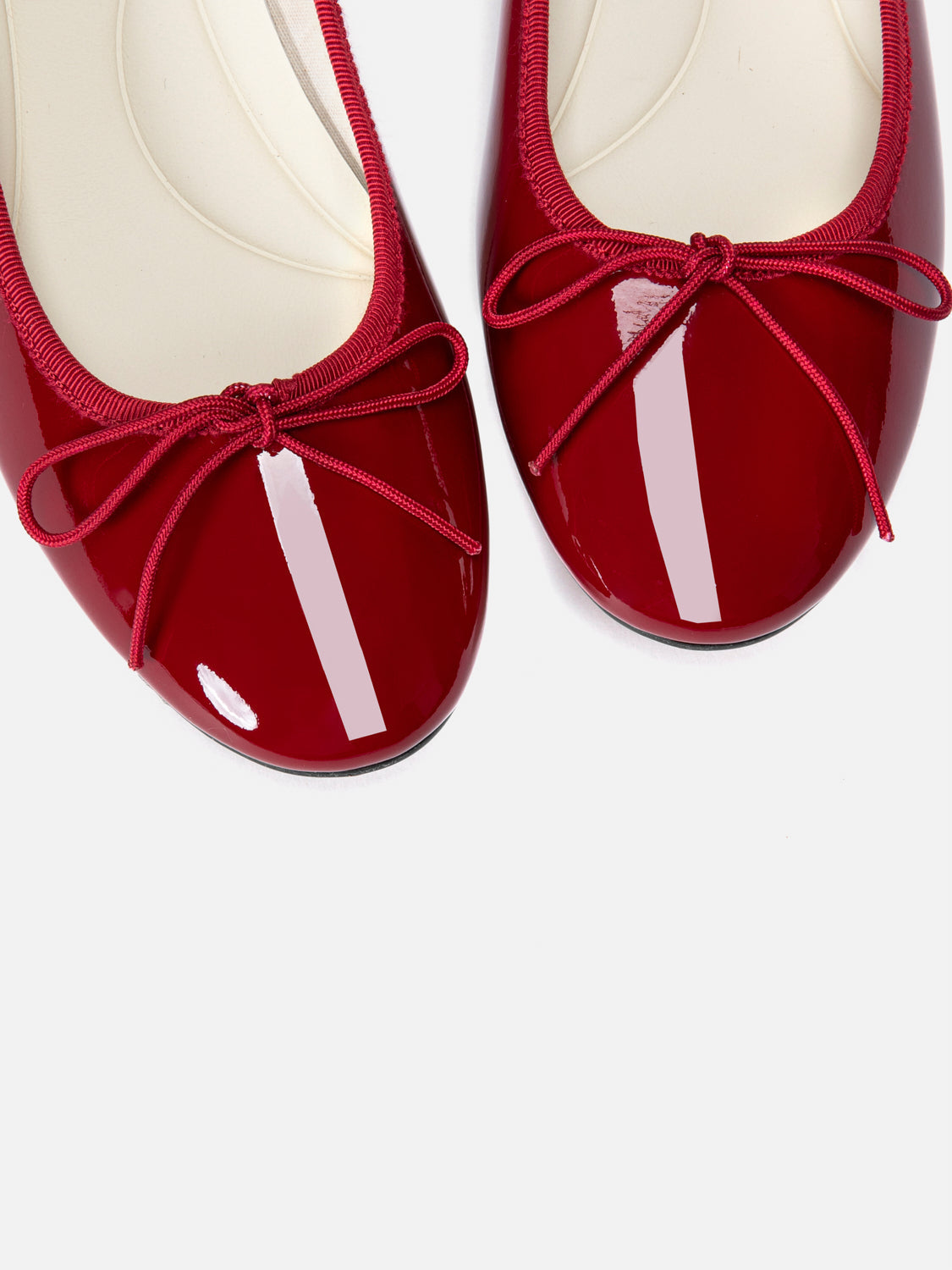 PAZZION, Belmara Bow-Tied Patent Leather Heels, Red