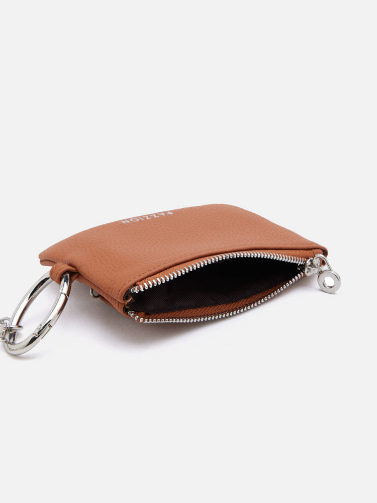 PAZZION, Cleo Mini Chained Pouch, Brown