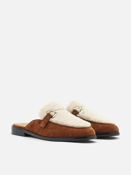 CoreneFurTopSuedeMules-Brown-