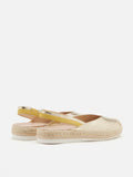 PAZZION, Danni Metallic Leather Slingback Espadrilles, Gold