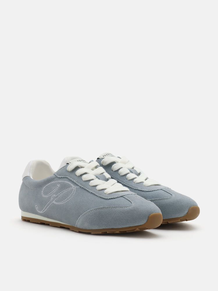 PAZZION, Daphne Suede Sneakers, Blue