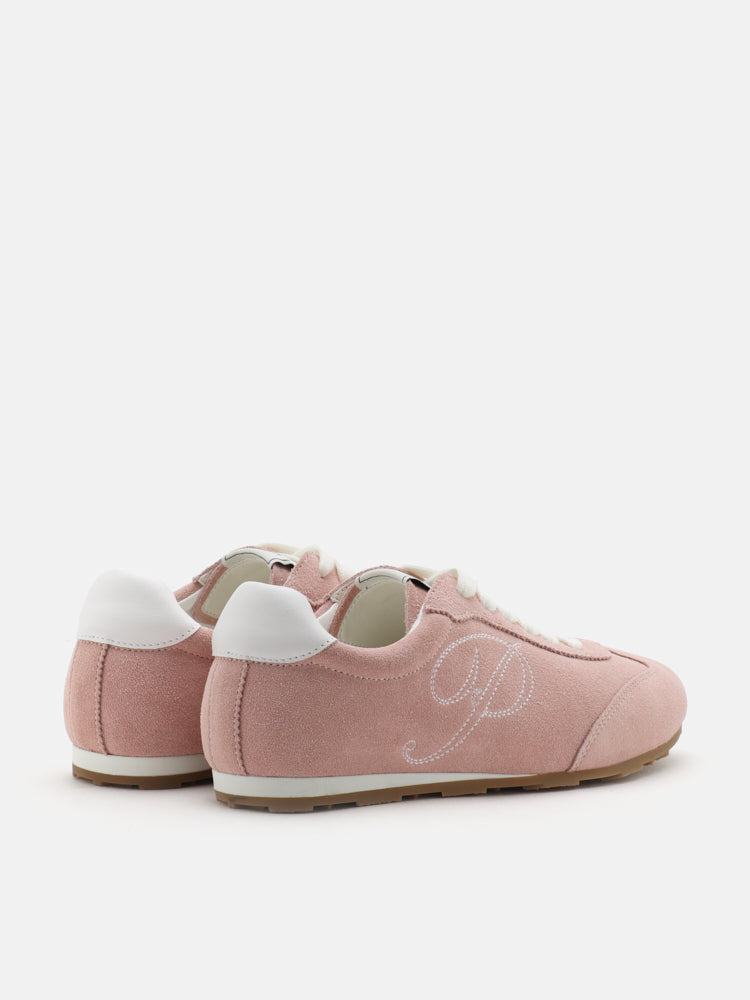 PAZZION, Daphne Suede Sneakers, Pink