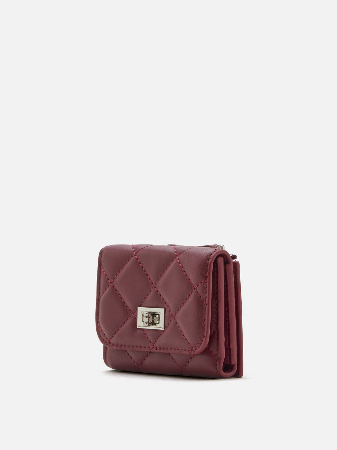 PAZZION, Deirdre Quilted Leather Wallet, Wine