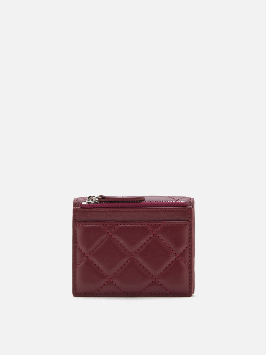 PAZZION, Deirdre Quilted Leather Wallet, Wine