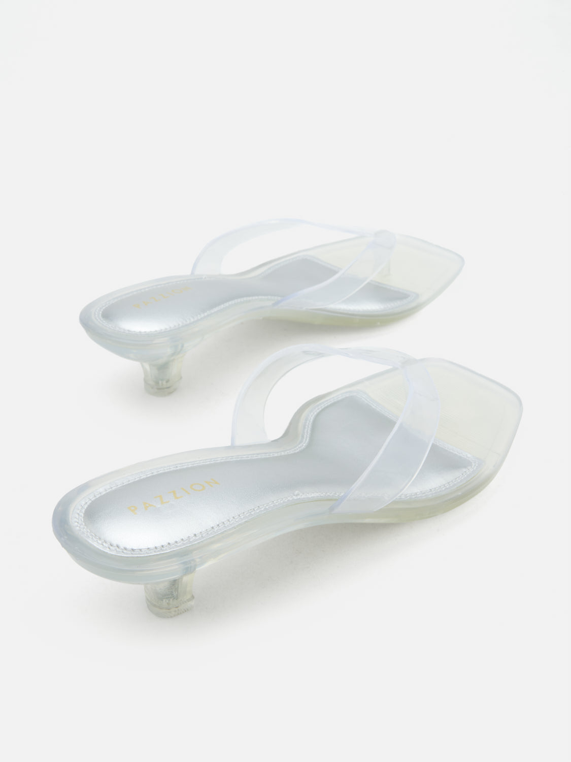 PAZZION, Doris Sandal Heels, Silver
