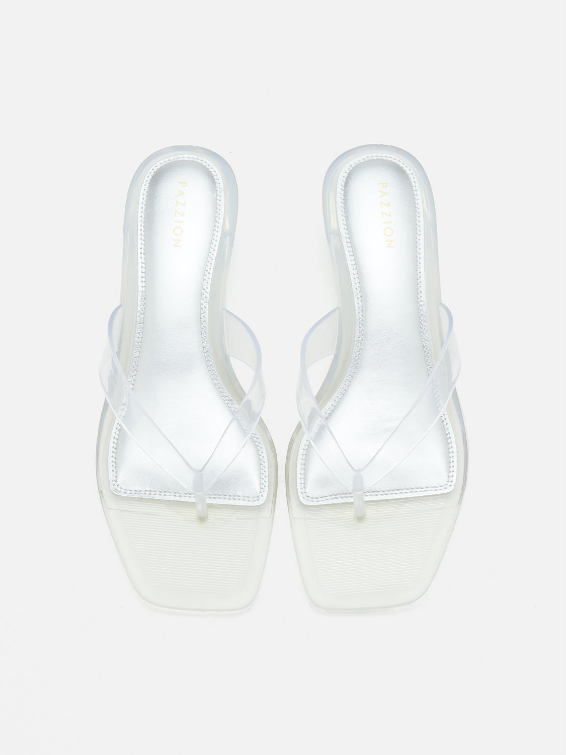 PAZZION, Doris Sandal Heels, Silver