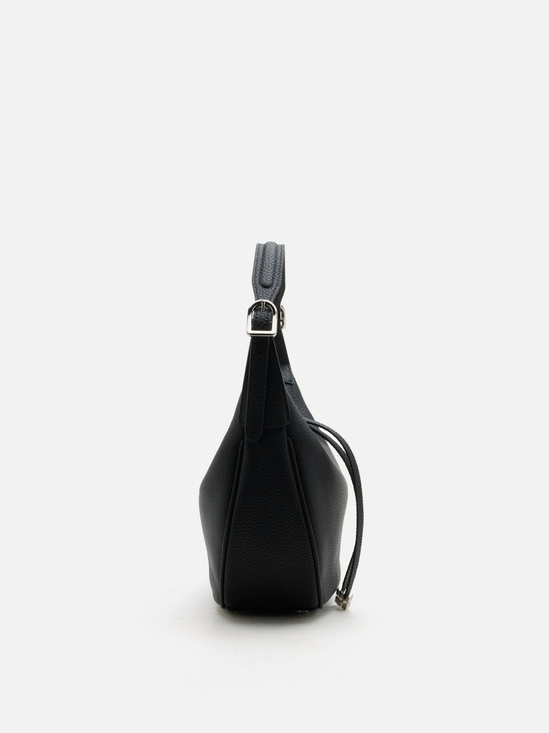 PAZZION, Elaine Crescent Leather Bag, Black