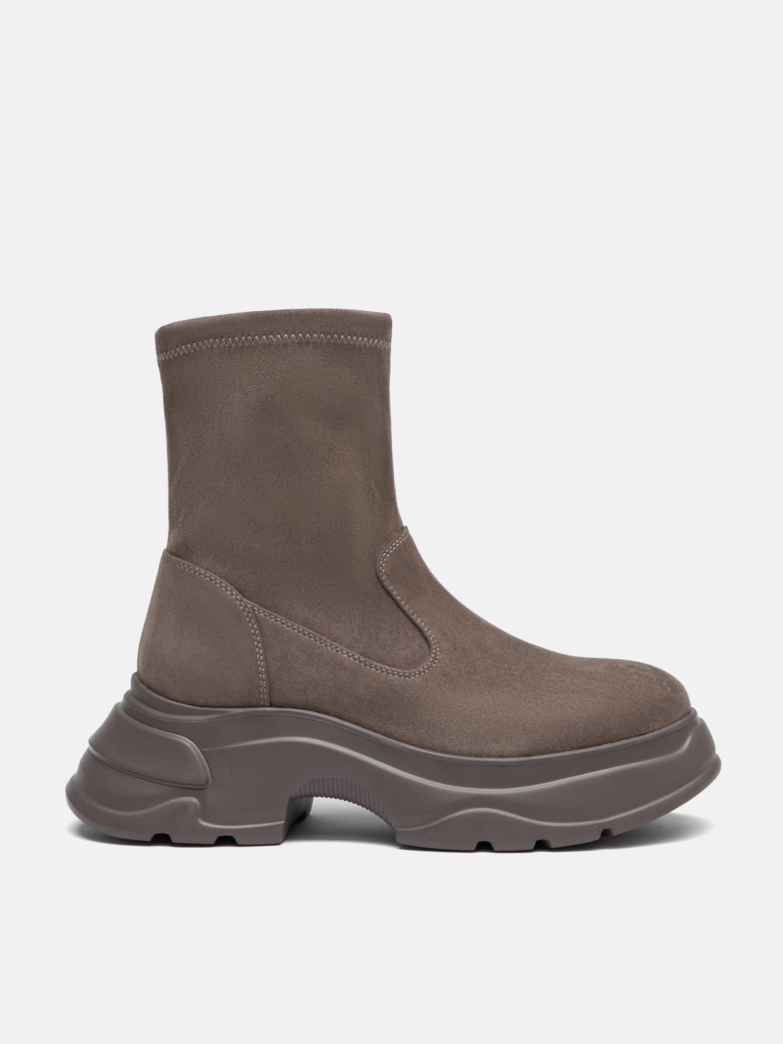 PAZZION, Eleanor Velvet Leather Ankle Boots, Khaki