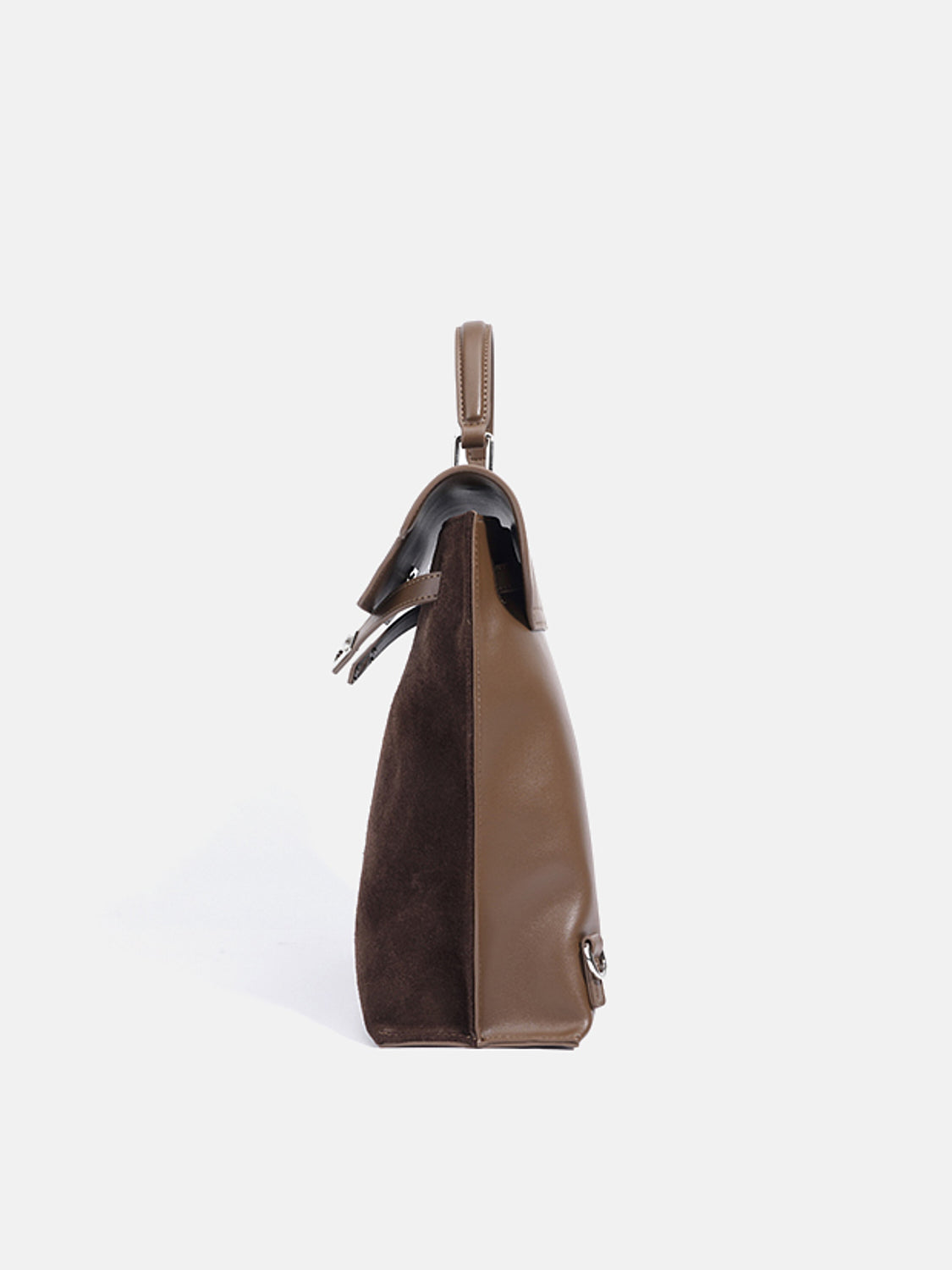 PAZZION, Elisa Twist Lock Three-Way Backpack, Brown