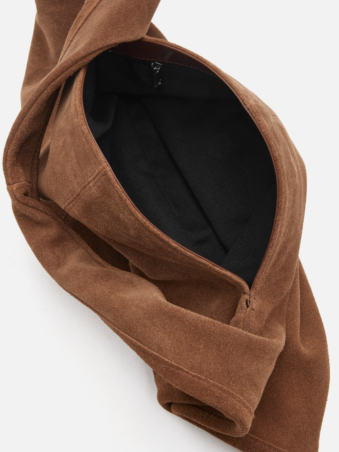PAZZION, Esther Suede Shoulder Bag - Brown, Brown
