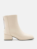 PAZZION, Fallon Leather Ankle Boots, Beige