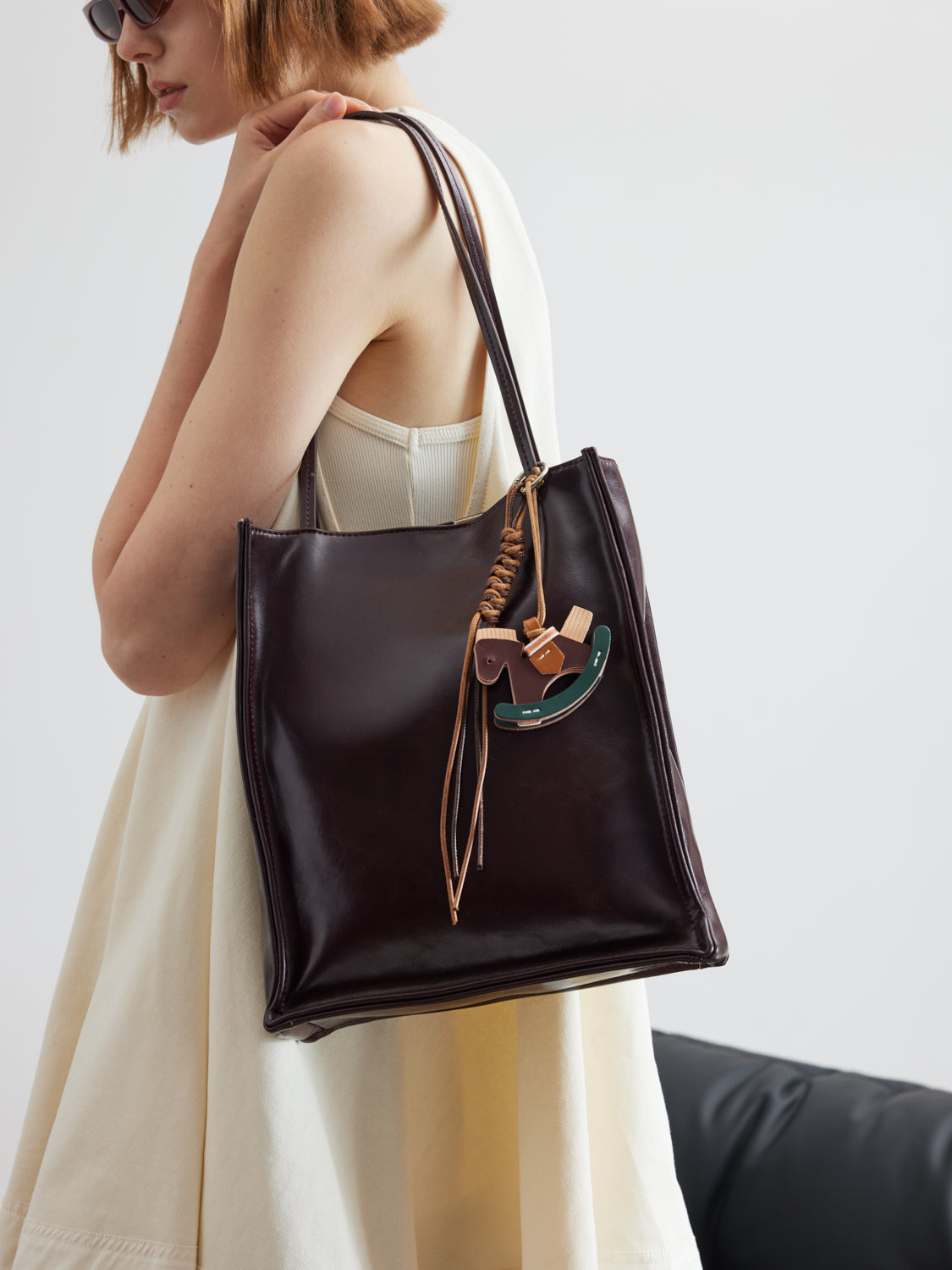 PAZZION, Fionarissa Leather Tote, Wine