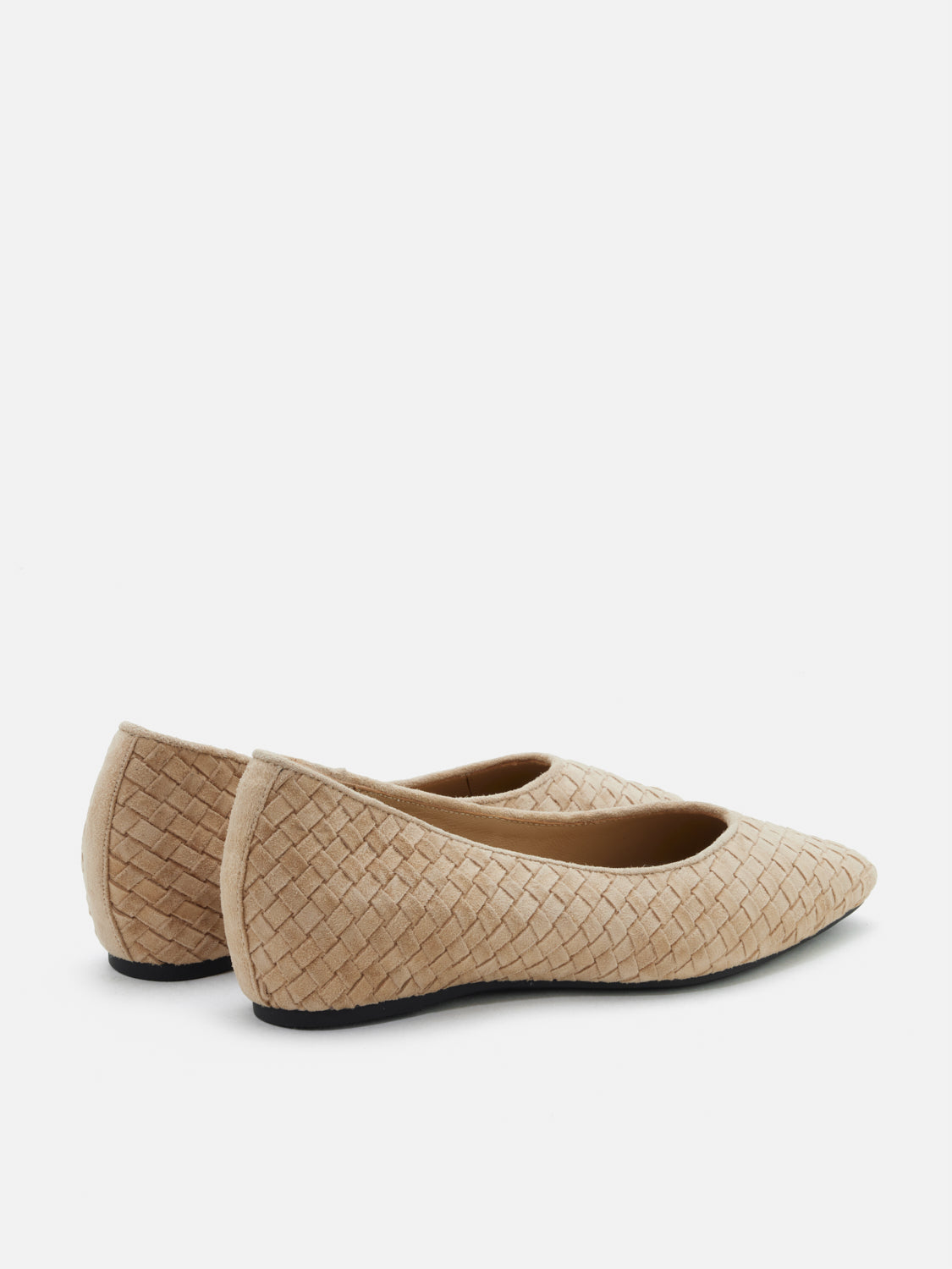 PAZZION, Geneva Woven Flats, Almond