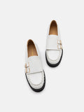 PAZZION, Giada Double Monk Strap Loafers, Beige