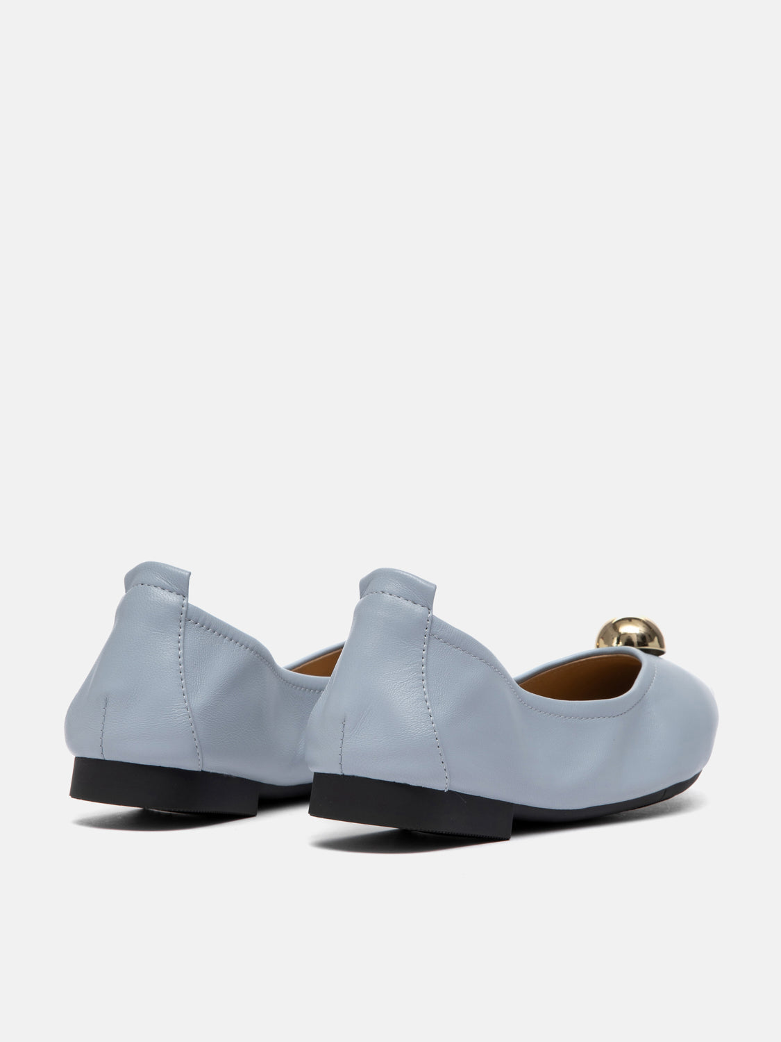PAZZION, Givannia Leather Foldable Flats, Blue