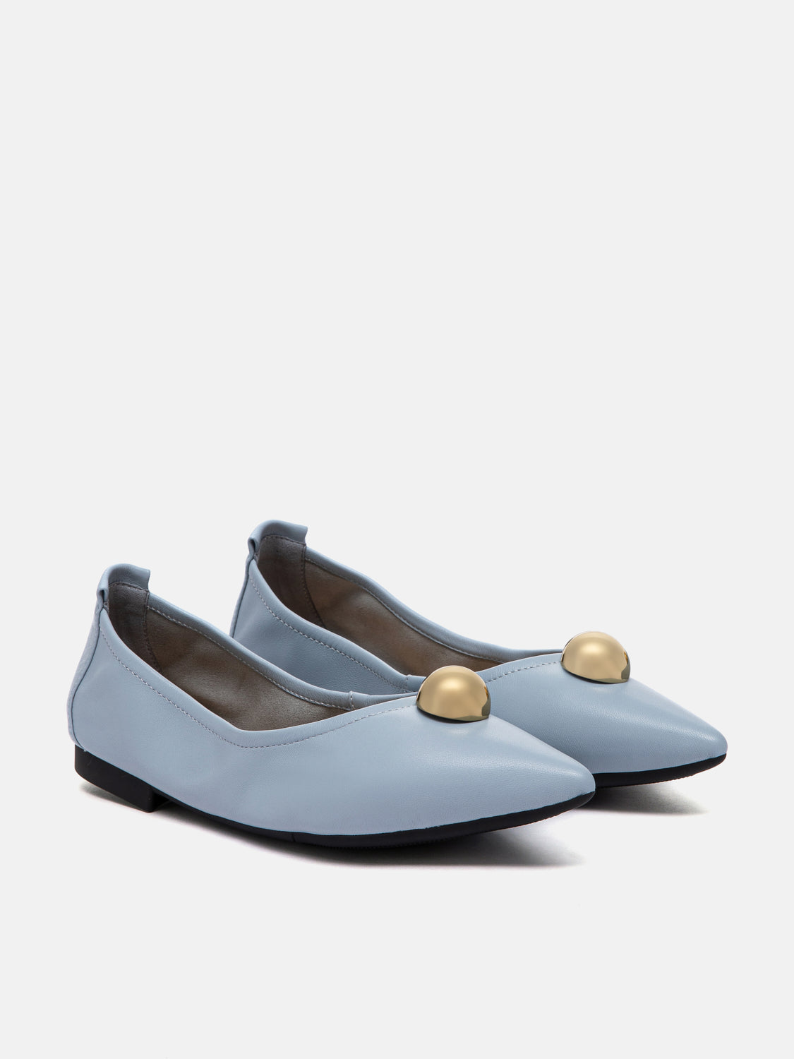 PAZZION, Givannia Leather Foldable Flats, Blue