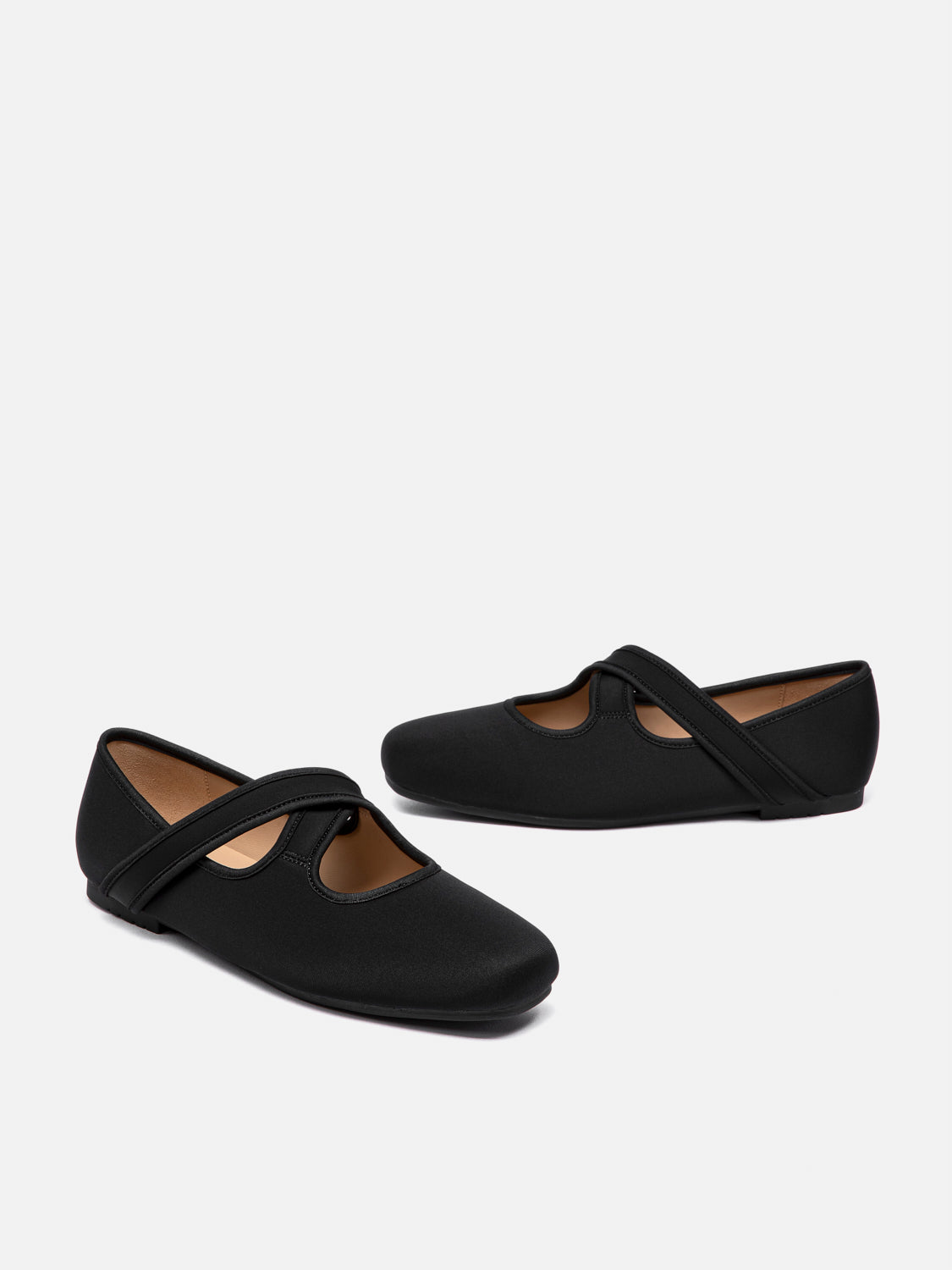PAZZION, Gloria Criss Cross Flats, Black