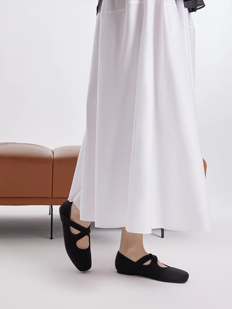 PAZZION, Gloria Criss Cross Flats, Black