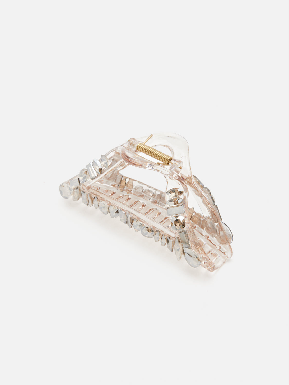 PAZZION, Gloria Diamante Claw Clip, Pewter