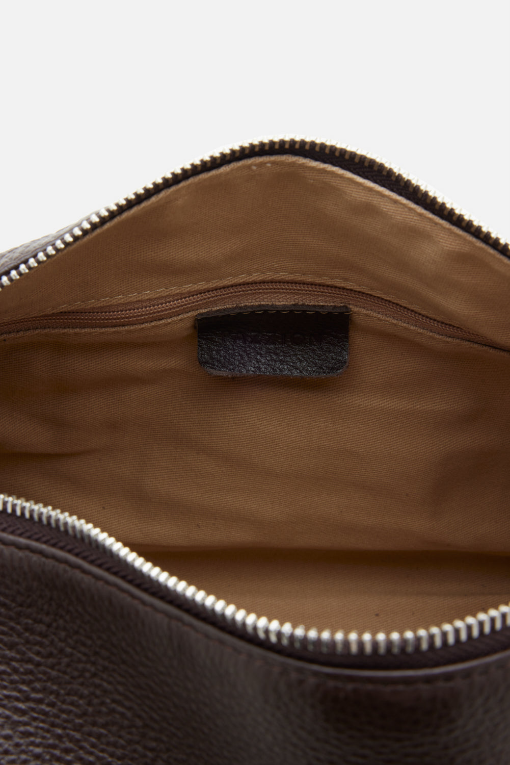 PAZZION, Greta Leather Bag, Darkbrown