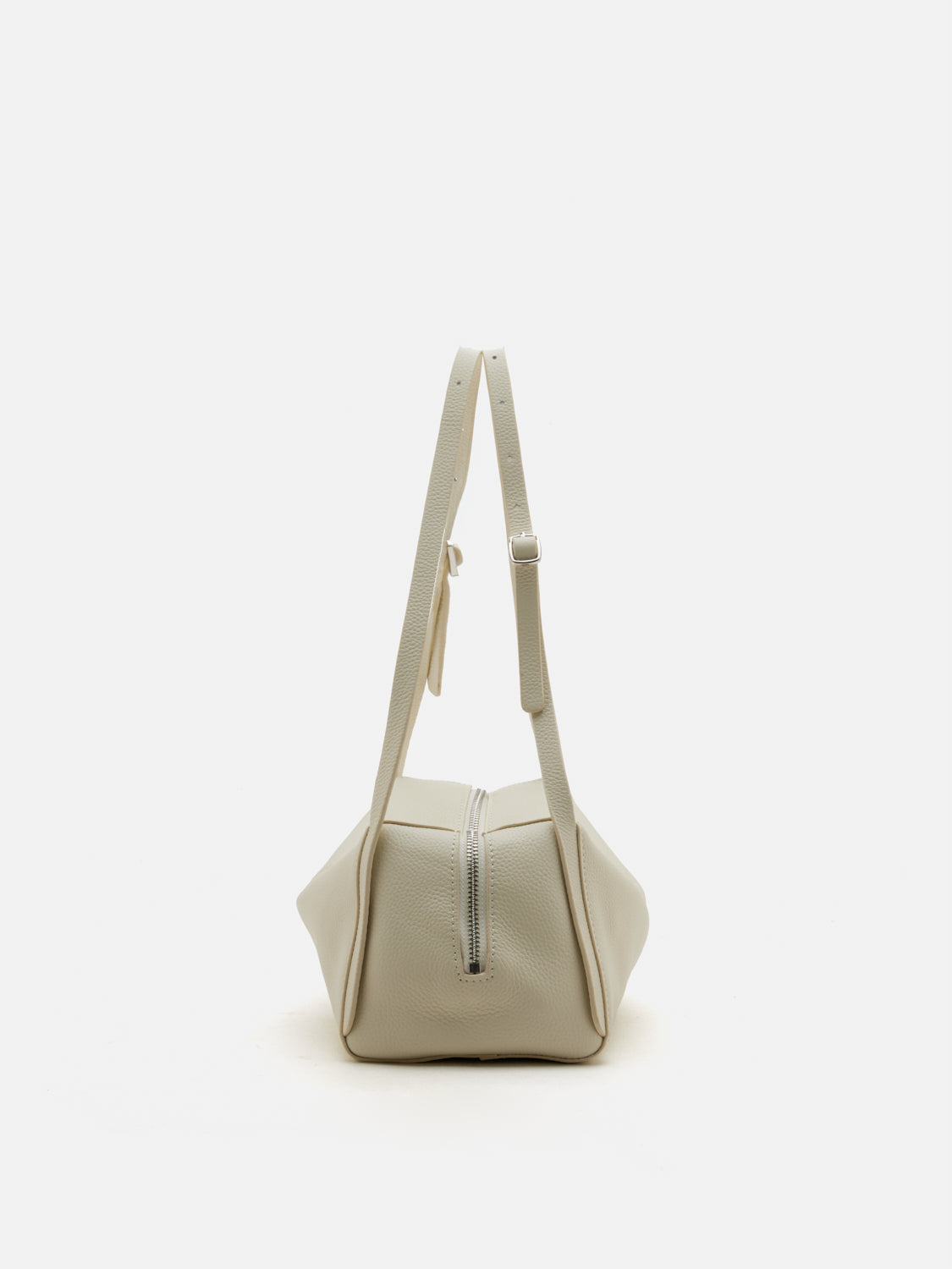 PAZZION, Gretchen Boxy Leather Bag, Beige