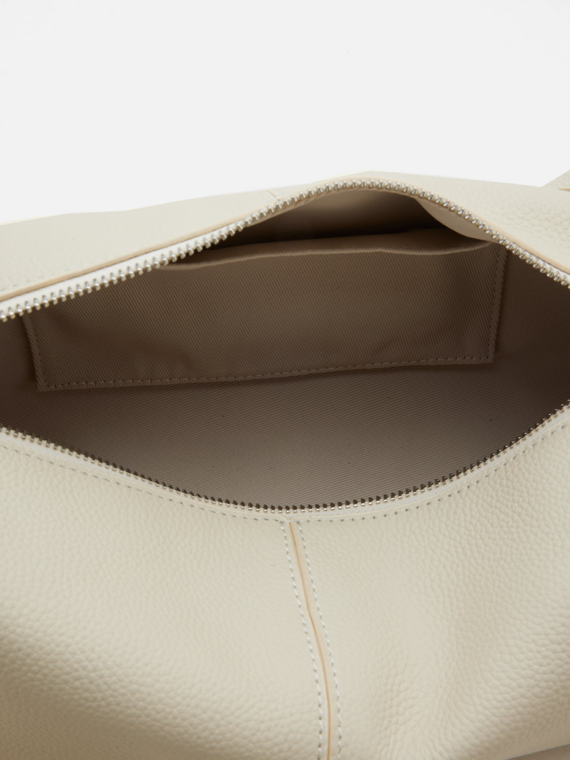 PAZZION, Gretchen Boxy Leather Bag, Beige