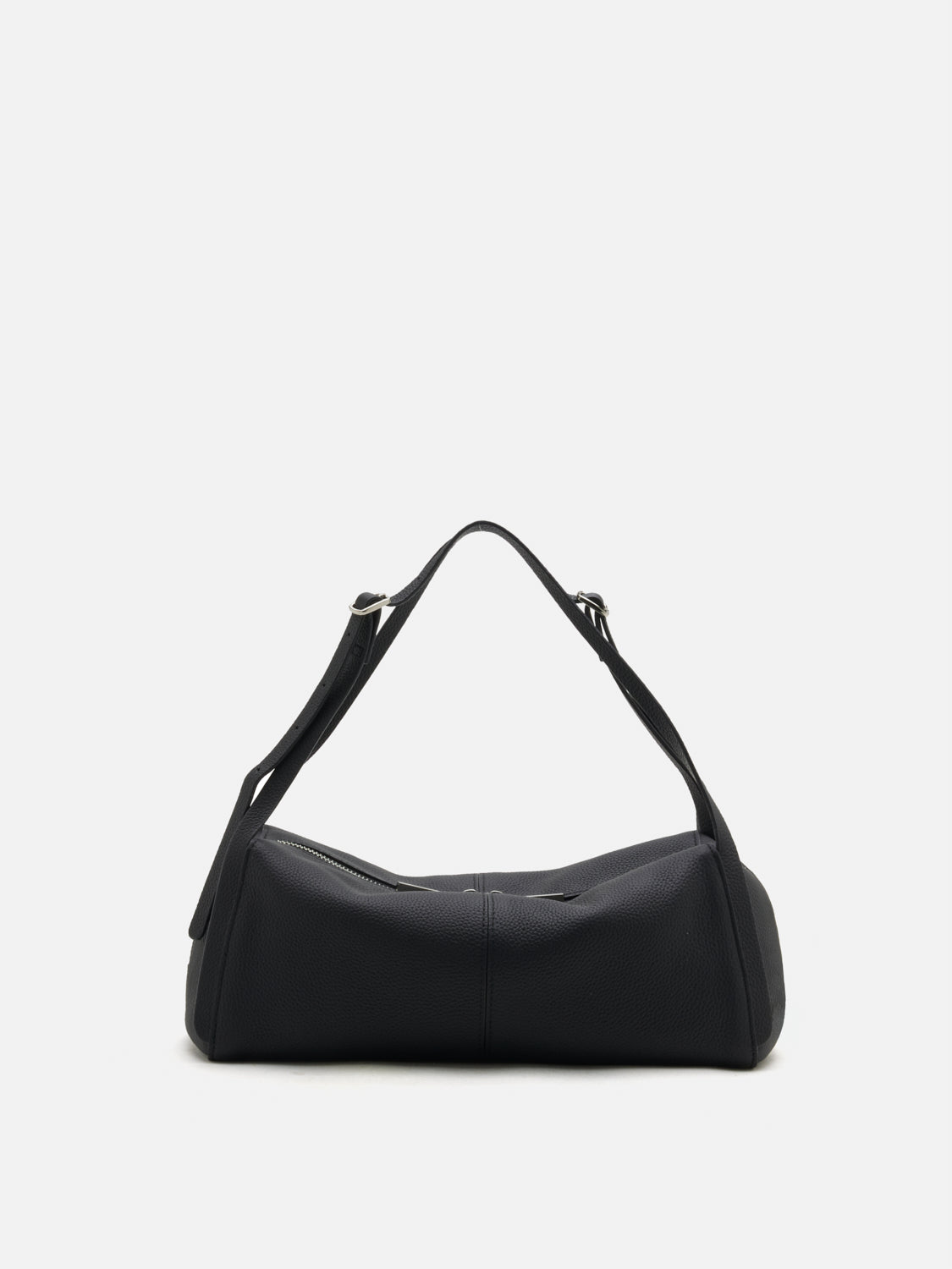 PAZZION, Gretchen Boxy Leather Bag, Black