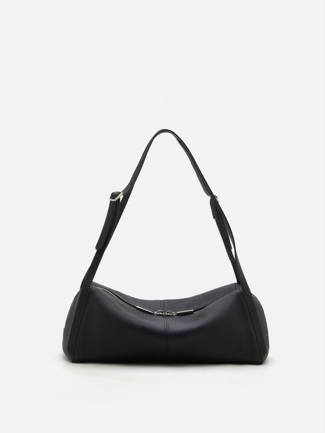 PAZZION, Gretchen Boxy Leather Bag, Black