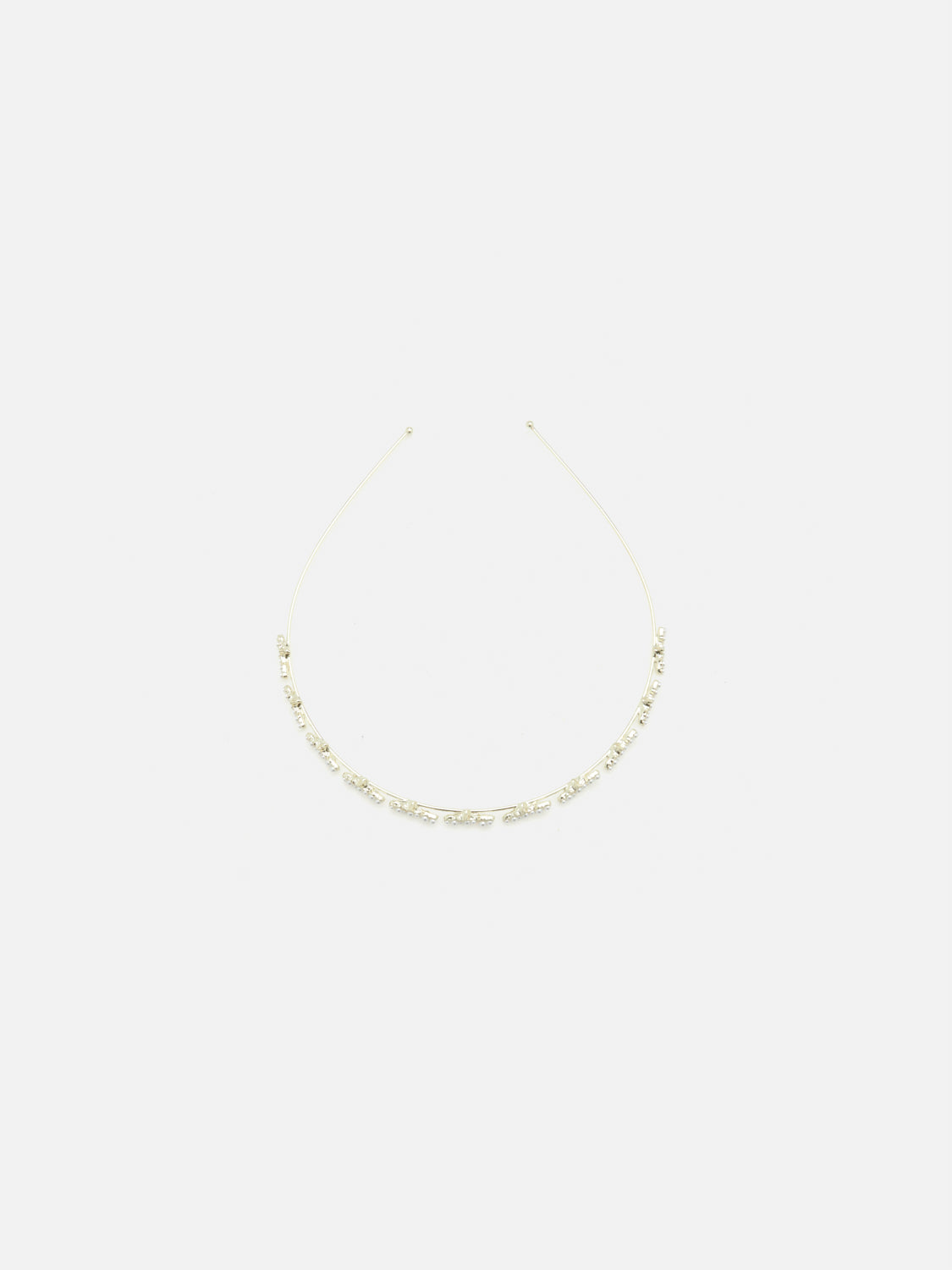 Giovanna Crystal Embellished Hair Band - Gold