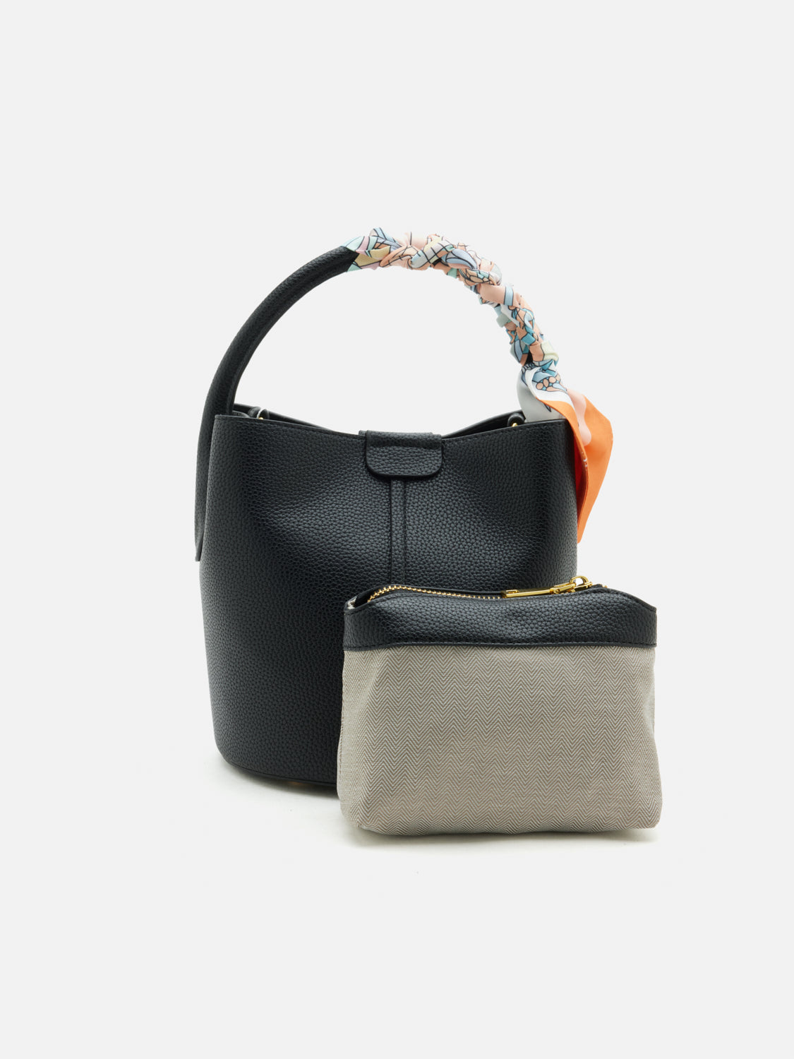 PAZZION, Hattie Three-Way Leather Bag - Black, Black