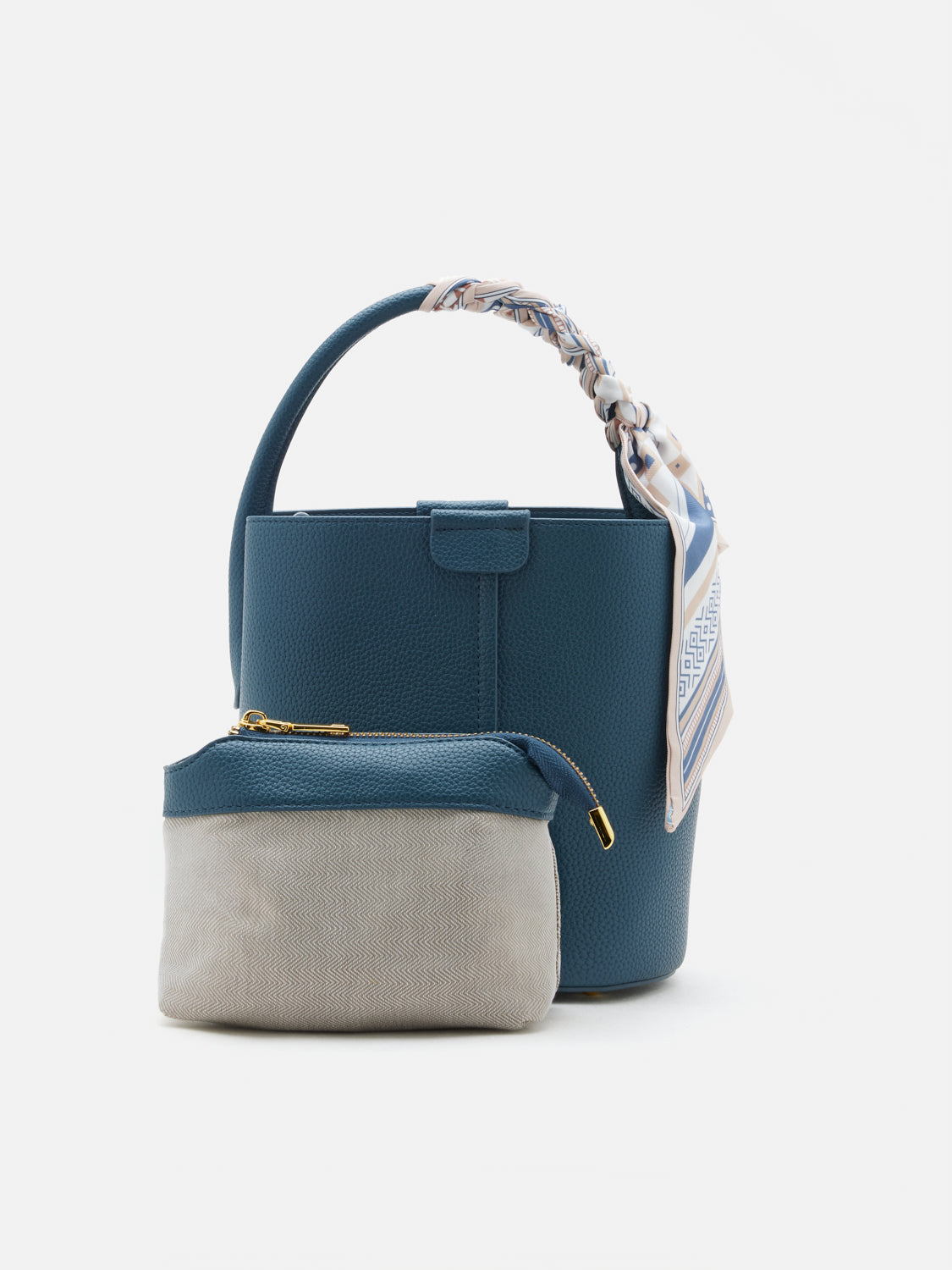 PAZZION, Hattie Three-Way Leather Bag, Blue