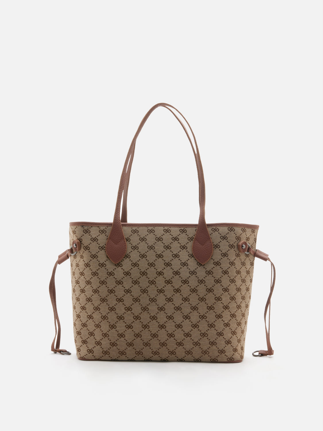 PAZZION, Hedi Monogram Tote, Brown