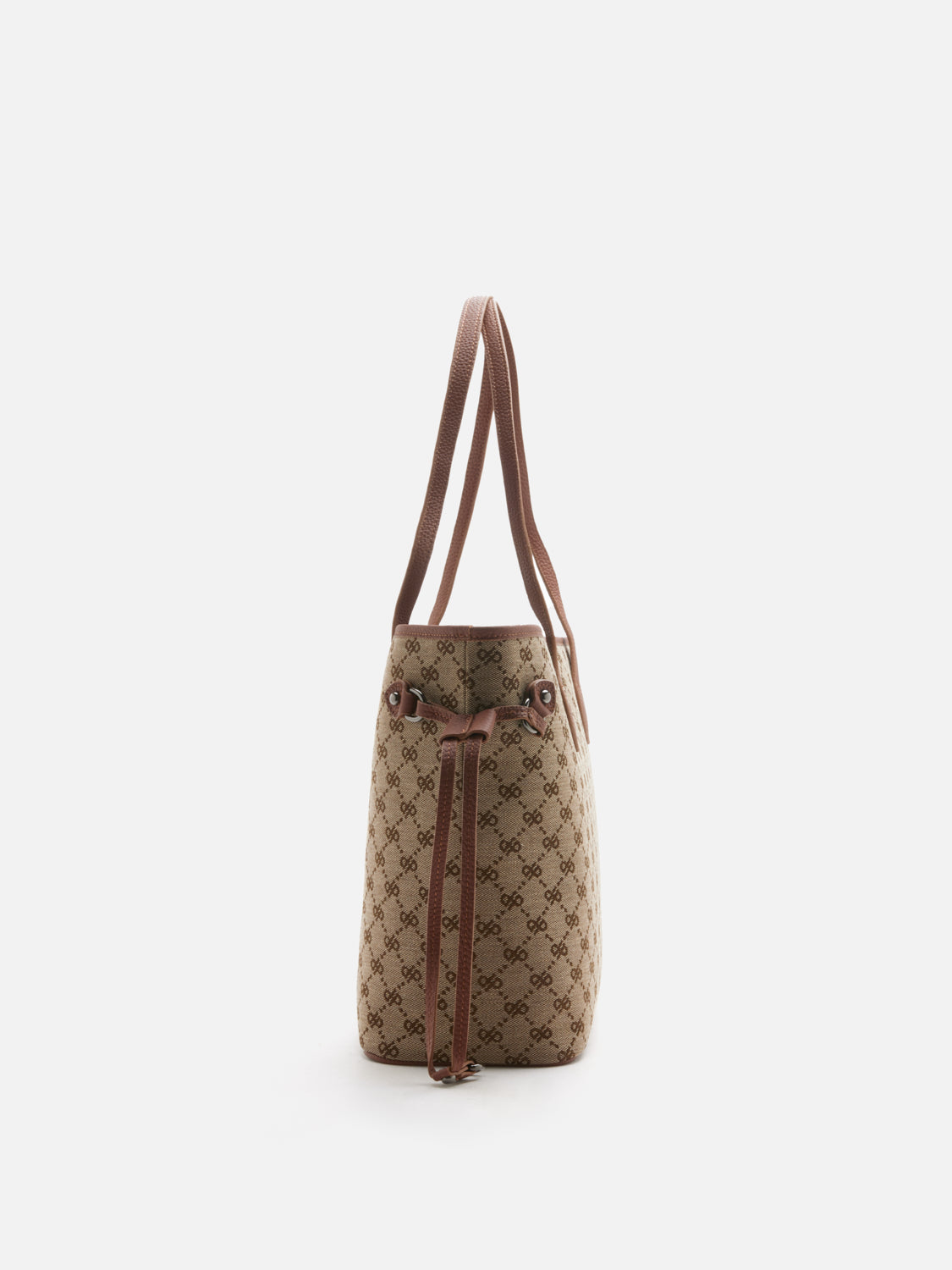 PAZZION, Hedi Monogram Tote, Brown