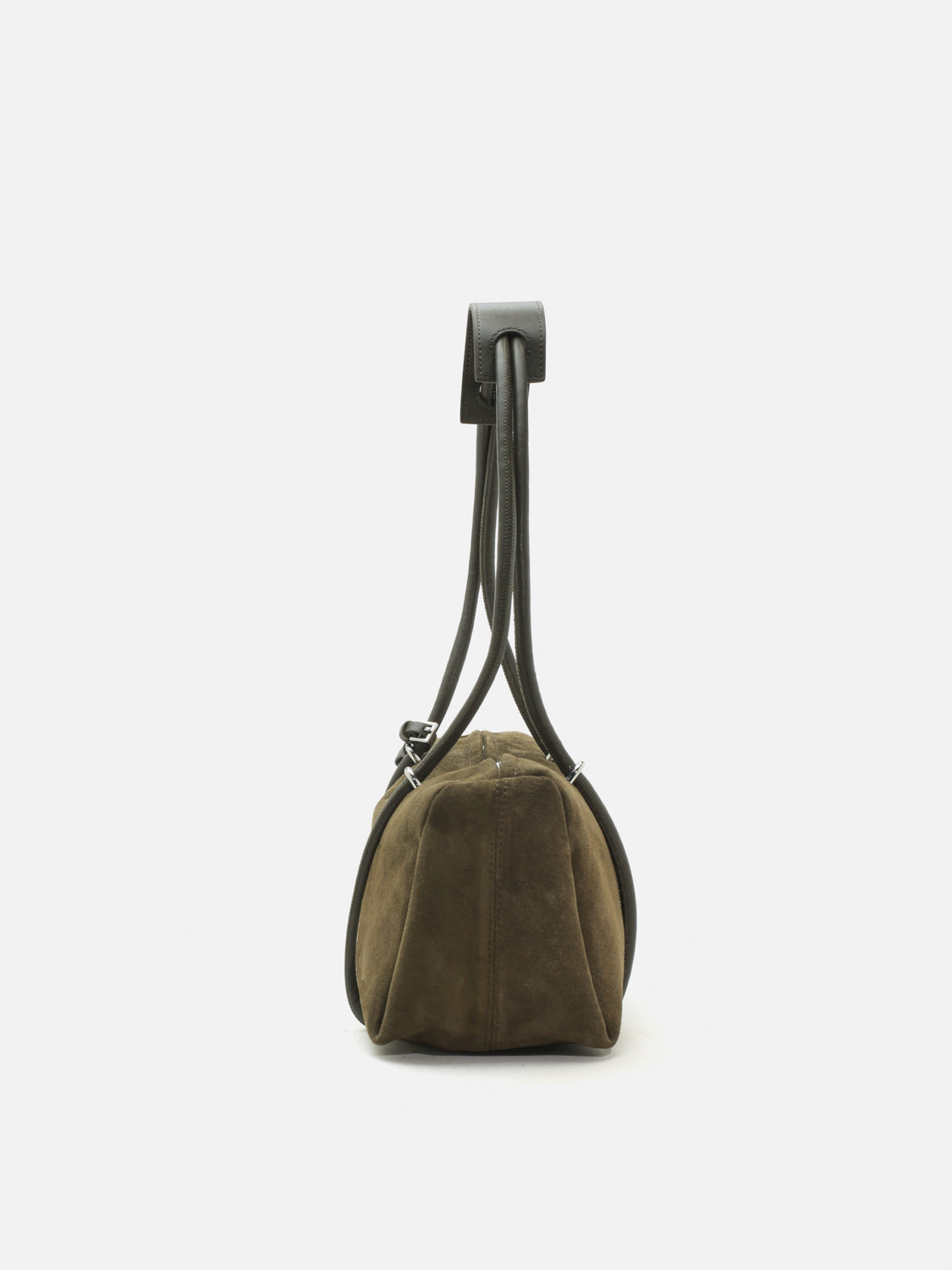 PAZZION, Henrietta Horizontal Leather Shoulder Bag - Dark Green, Green