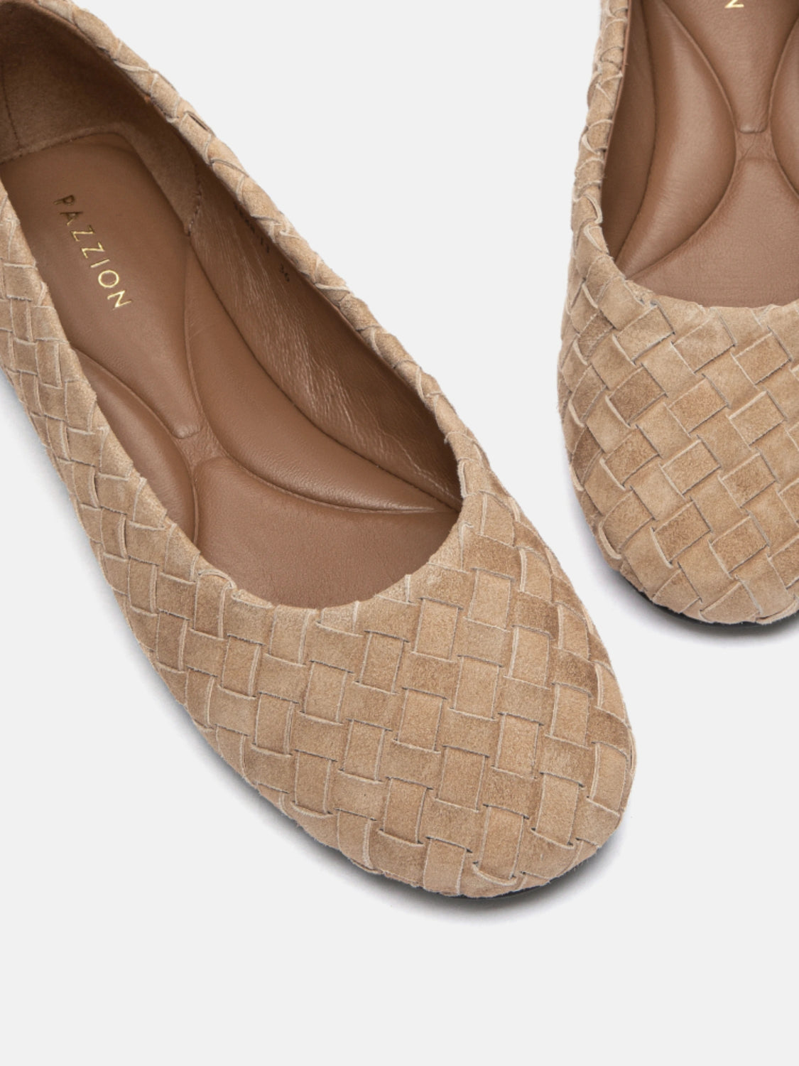 PAZZION, Imani Woven Flats, Almond