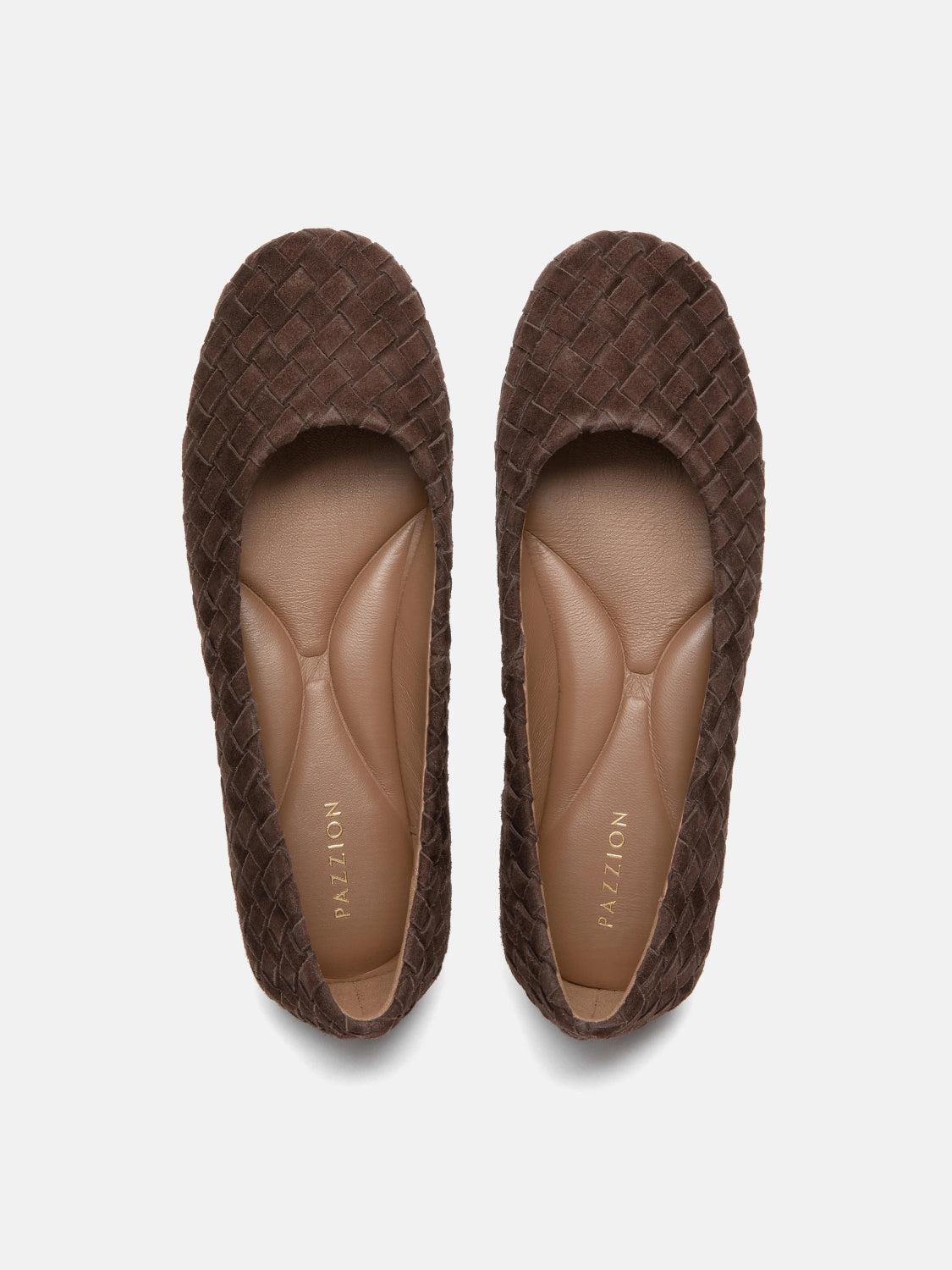 PAZZION, Imani Woven Flats, Darkbrown