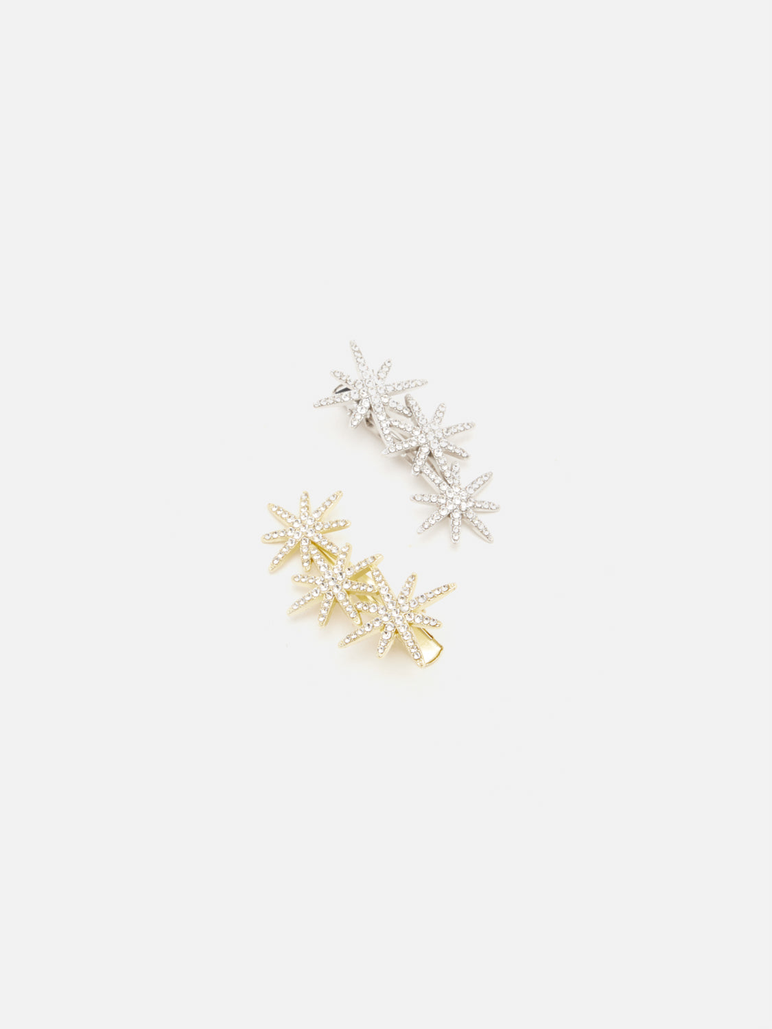 PAZZION, Isla Crystal Embellished Starry Hair Clip, None