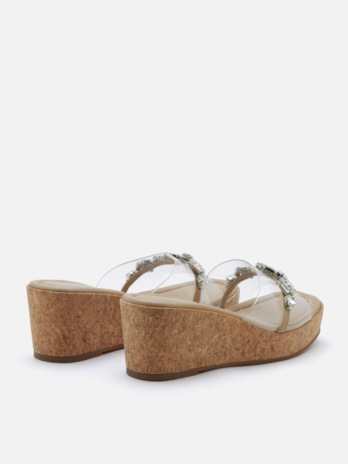 PAZZION, Jaida Diamante Wedges, Almond