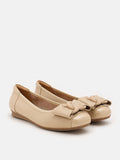Jan Buckle Bow Square-Toe Flats